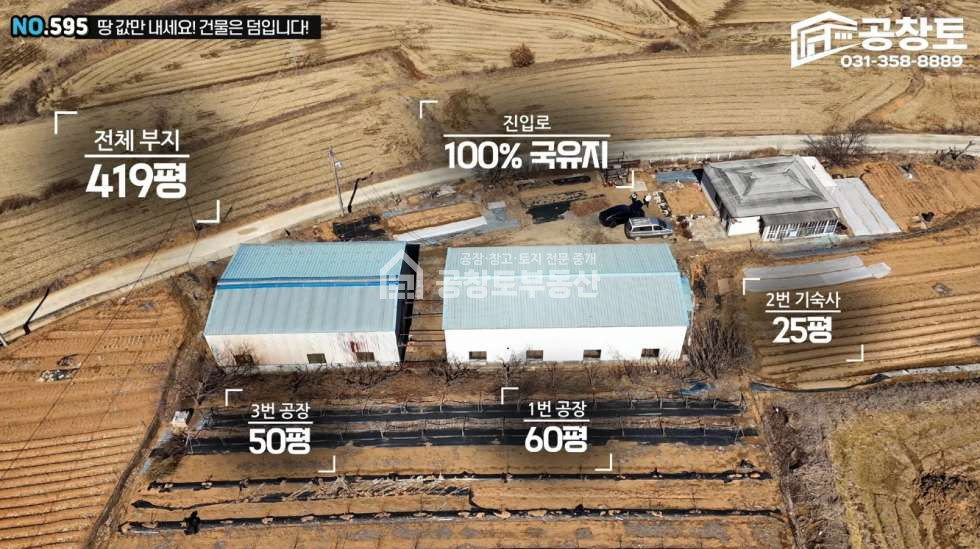 경기 화성만세구 우정읍 원안리 공장 + 창고 + 기숙사 복합 매물 매매 매물번호 10439 사진 3